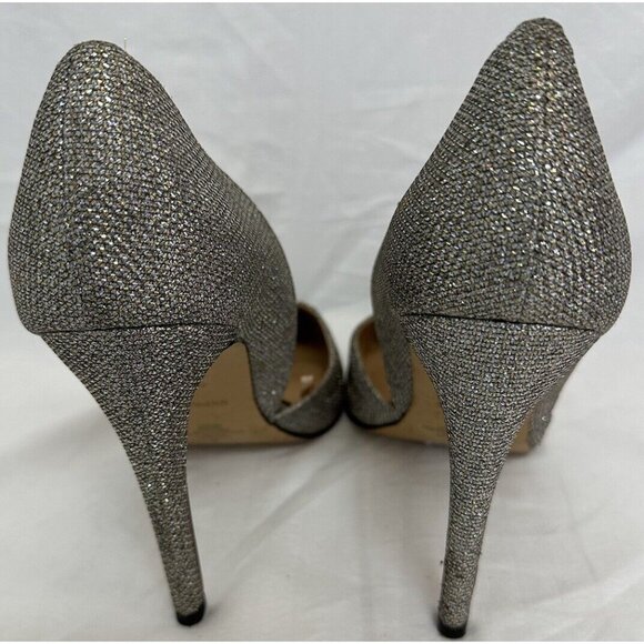 Woman’s Express Silver sparkle 4” heels size 9 - Picture 3 of 8